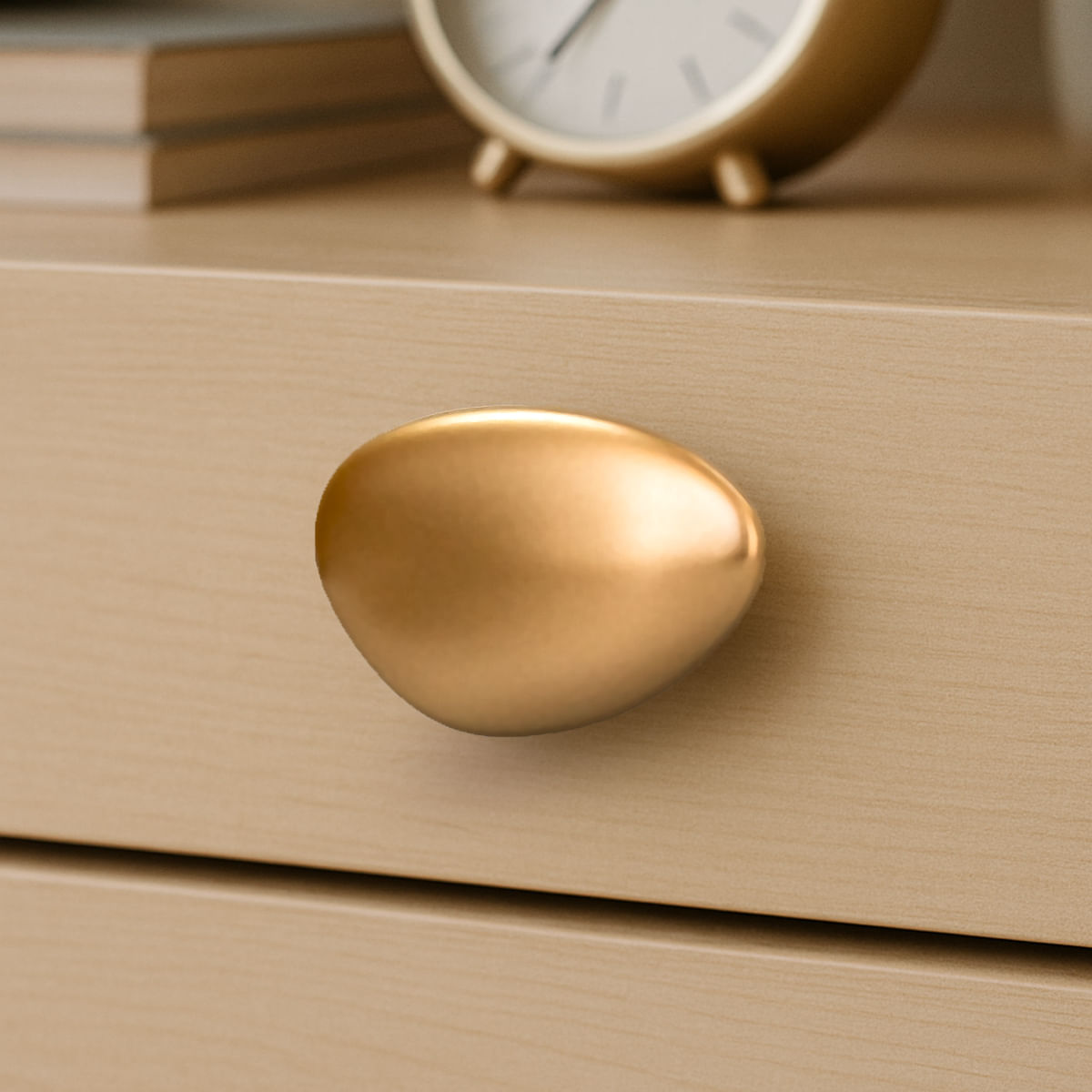 Puxador Seixo Grande Dourado Matte Zen 71548_0